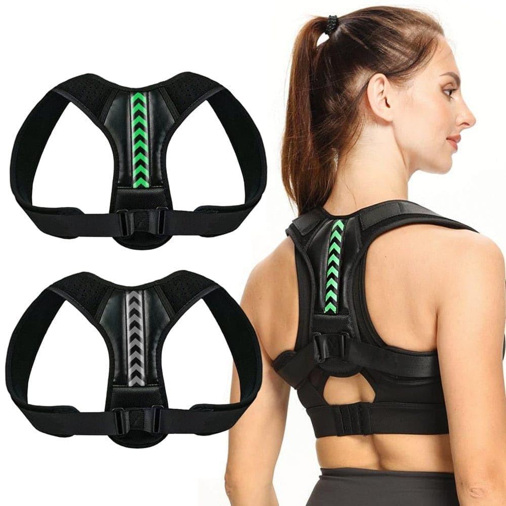 Deals: Adjustable Back Shoulder Posture Corrector Belt + Running waist bag for Men Women UK - Ammpoure