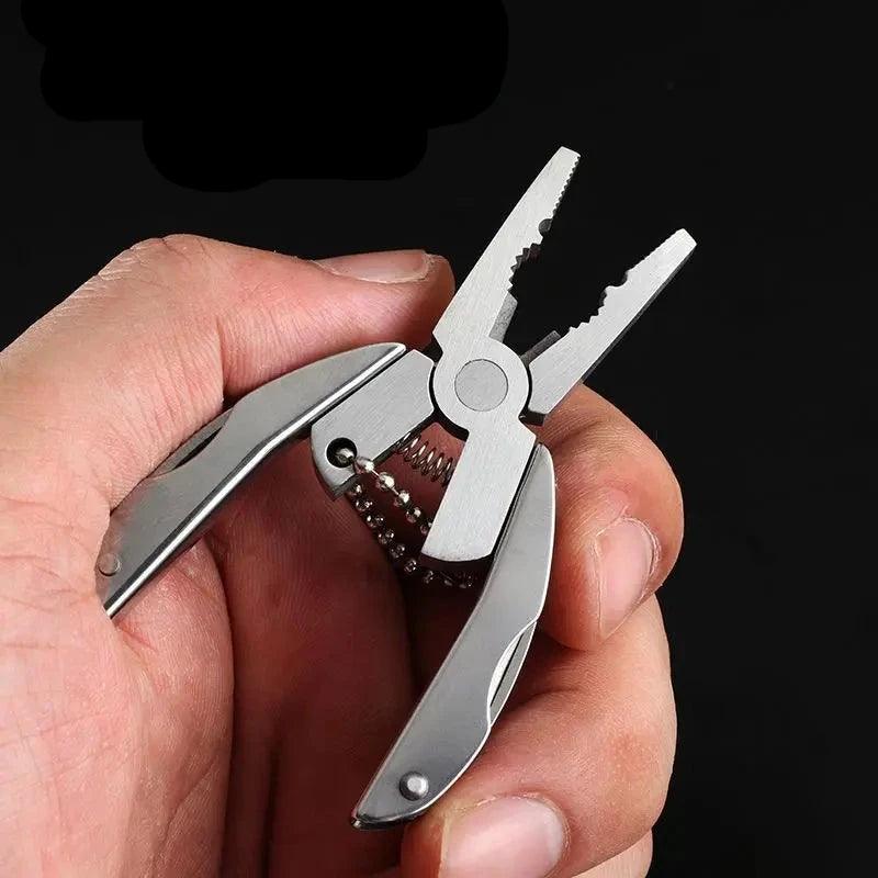 Deals: Portable Pocket Multitool 420 Stainless Steel Multitool Pliers + Compact Lightweight Travel Umbrella - Ammpoure