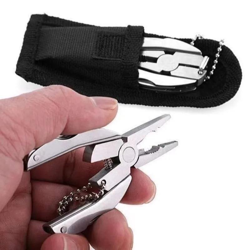 Deals: Portable Pocket Multitool 420 Stainless Steel Multitool Pliers + Compact Lightweight Travel Umbrella - Ammpoure