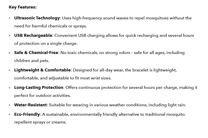 Deals: Ultrasonic Mosquito Repellent Bracelet - USB Charging Success + Waterproof Waist Bag Men Women Sports Mobile Phone Bag UK - Ammpoure