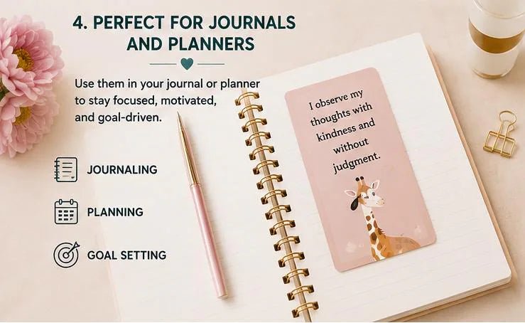 Digital Stillness Cards, Conscious Awareness Prompts, Mindful Breathing Planner Inserts (PDF) - Ammpoure