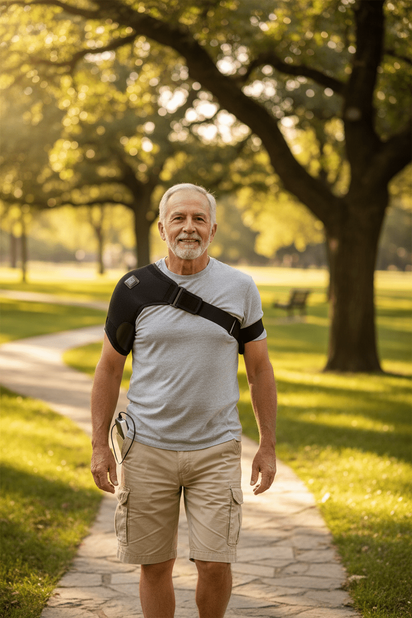 Discover Instant Relief with Our Heat Therapy Shoulder Brace UK - Ammpoure