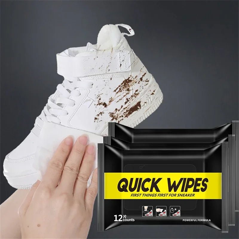 Disposable Shoe Wipes Portable Shoe Cleaners Travel Sneaker Wet Wipes Quick Cleaning White Shoes Artifact Polishing - Ammpoure