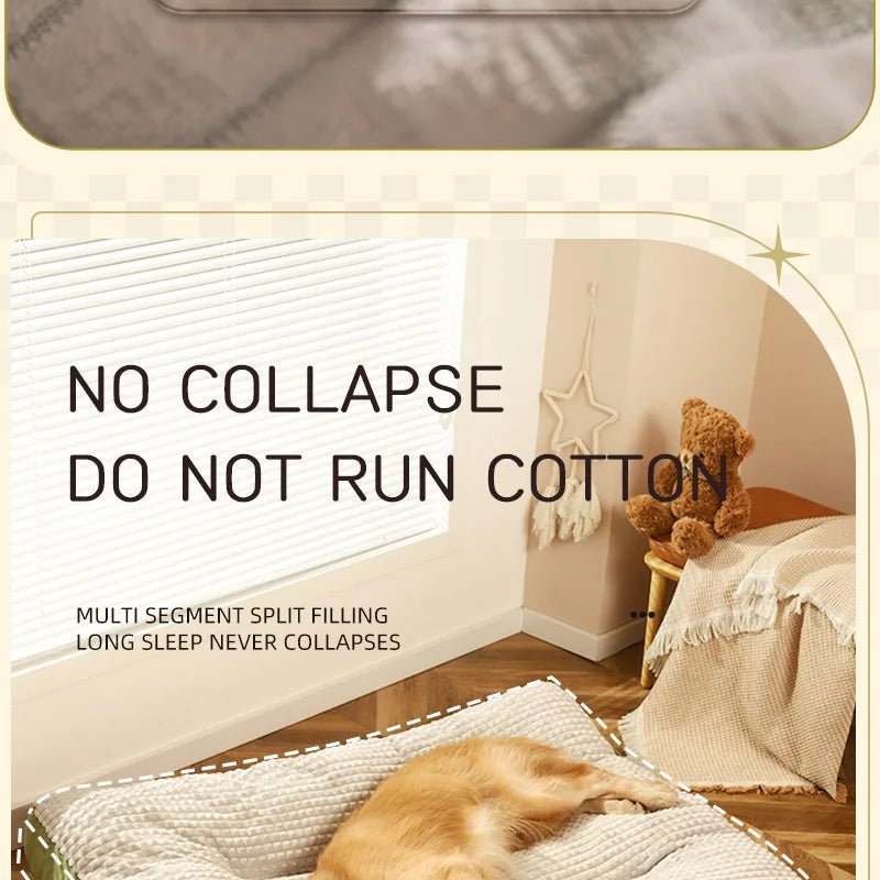 Dog Sleeping Bed USA Warm Soft Fleece Pet Blanket, Detachable Cat & Puppy Mat Cushion for Small, Medium & Large Dogs Pet Supplies - Ammpoure
