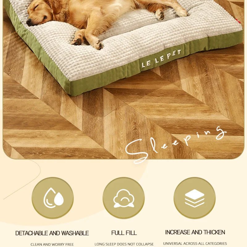 Dog Sleeping Bed USA Warm Soft Fleece Pet Blanket, Detachable Cat & Puppy Mat Cushion for Small, Medium & Large Dogs Pet Supplies - Ammpoure