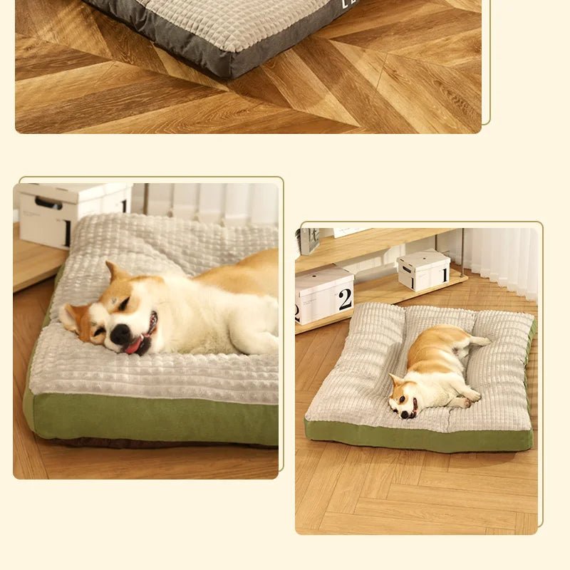 Dog Sleeping Bed USA Warm Soft Fleece Pet Blanket, Detachable Cat & Puppy Mat Cushion for Small, Medium & Large Dogs Pet Supplies - Ammpoure