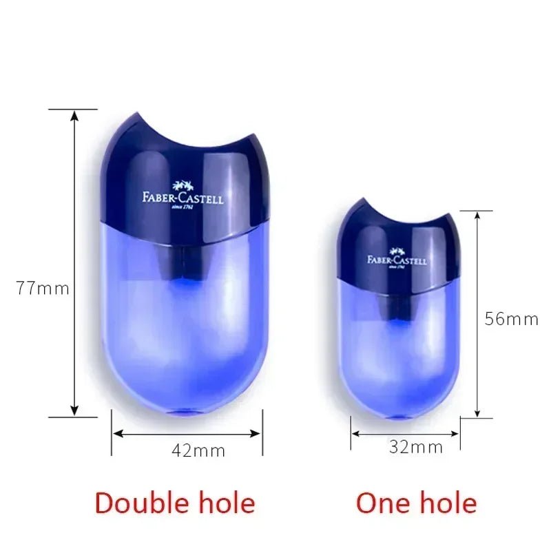 Double Hole & One Hole Pencil Sharpener Canada Creative Transparent Pen Knife for Kids & Students School Stationery Supplies - Ammpoure