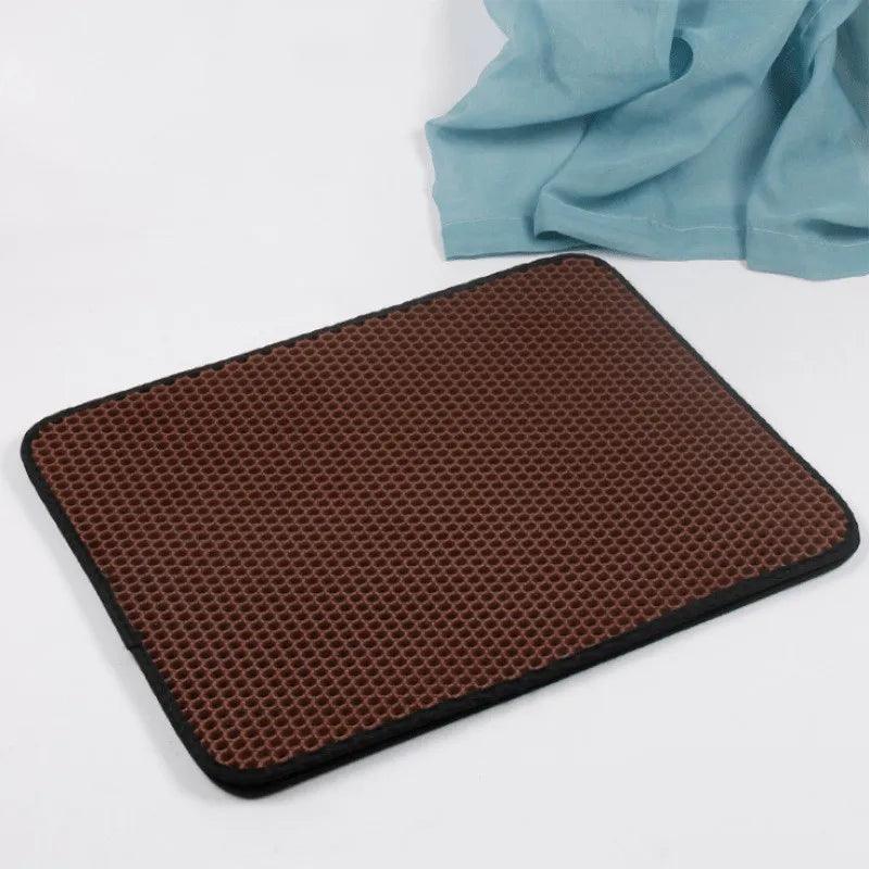 Double Layer EVA Cat Litter Pad Waterproof Non - slip Sand Basin Filter Kitten Dog Washable Mattress Floor Mat Pet Clean Supplies - Ammpoure Wellbeing