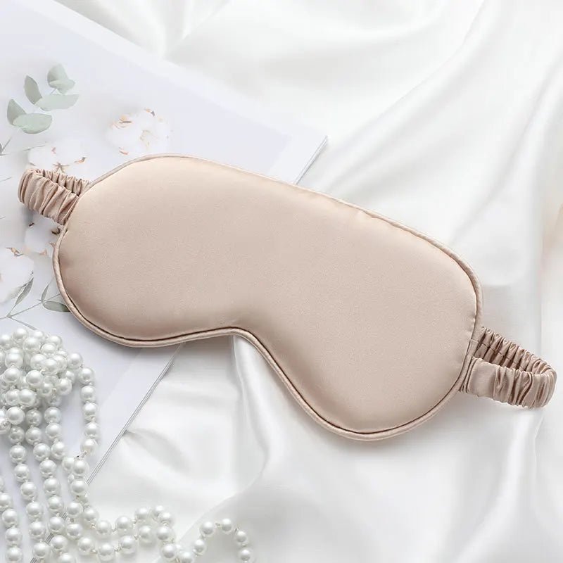 Double-Sided Silk Sleeping Eye Mask Canada Light Blocking Breathable Travel Sleep Eyeshade Protective Eyewear - Ammpoure