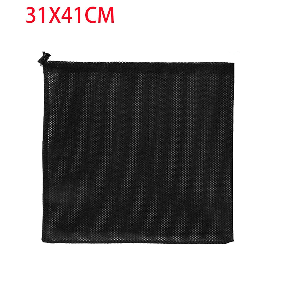 Durable Nylon Mesh Drawstring Bag Multi Purpose Outdoor Travel Stuff Sack Storage Bag Camping Bottle Pot Pan Carrier Pouch - Ammpoure
