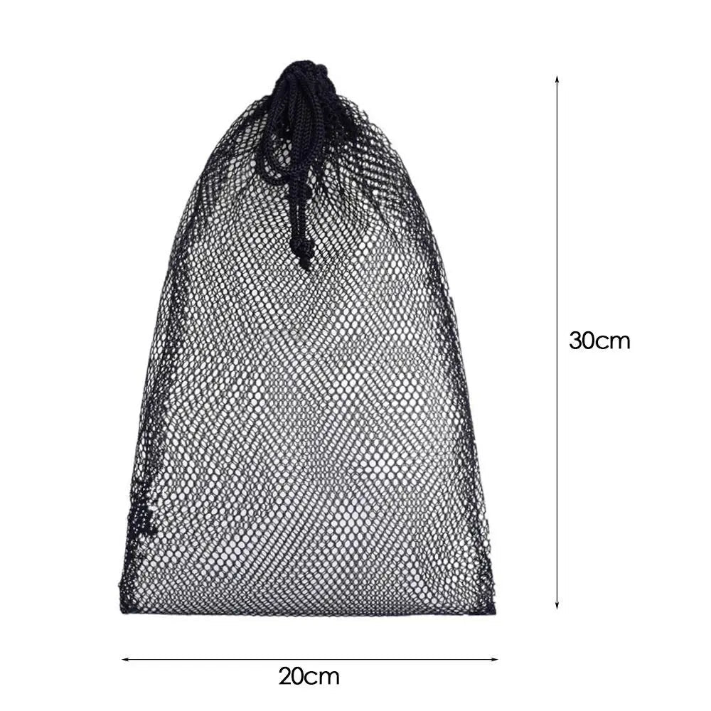 Durable Nylon Mesh Drawstring Bag Multi Purpose Outdoor Travel Stuff Sack Storage Bag Camping Bottle Pot Pan Carrier Pouch - Ammpoure