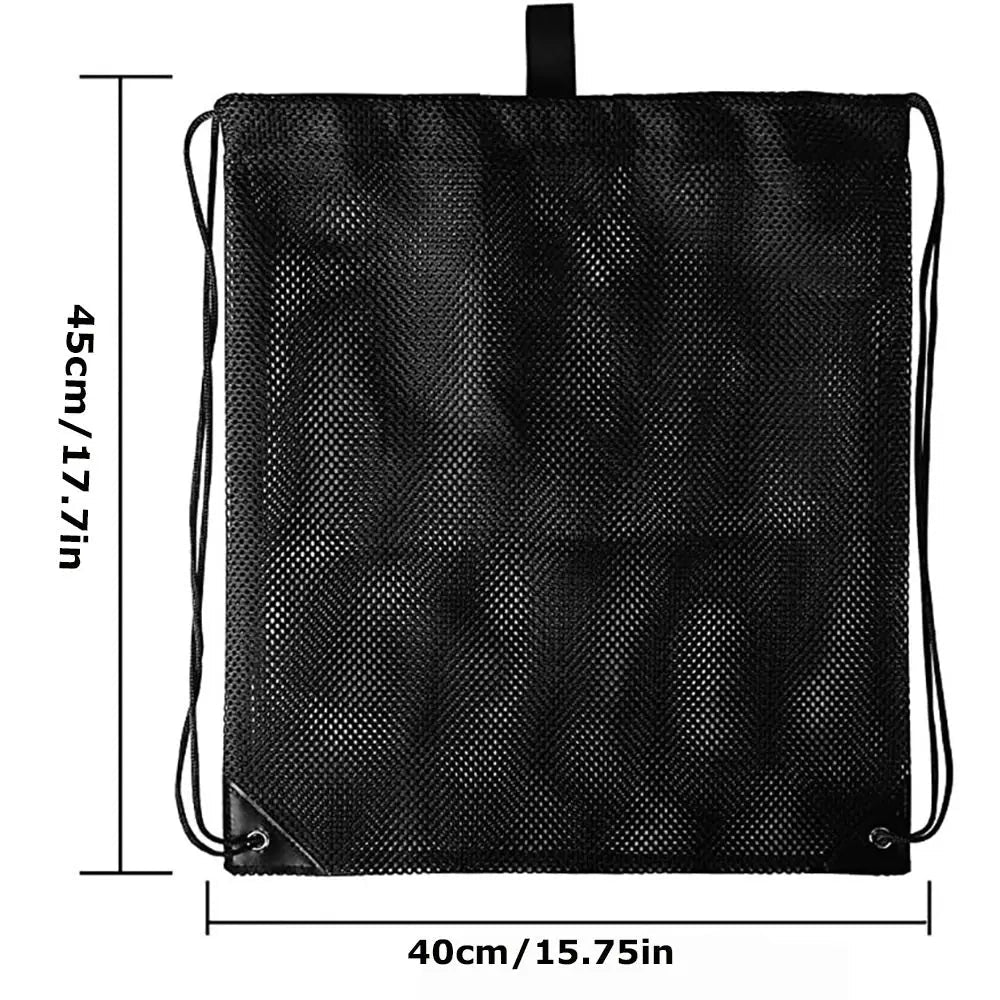 Durable Nylon Mesh Drawstring Bag Multi Purpose Outdoor Travel Stuff Sack Storage Bag Camping Bottle Pot Pan Carrier Pouch - Ammpoure