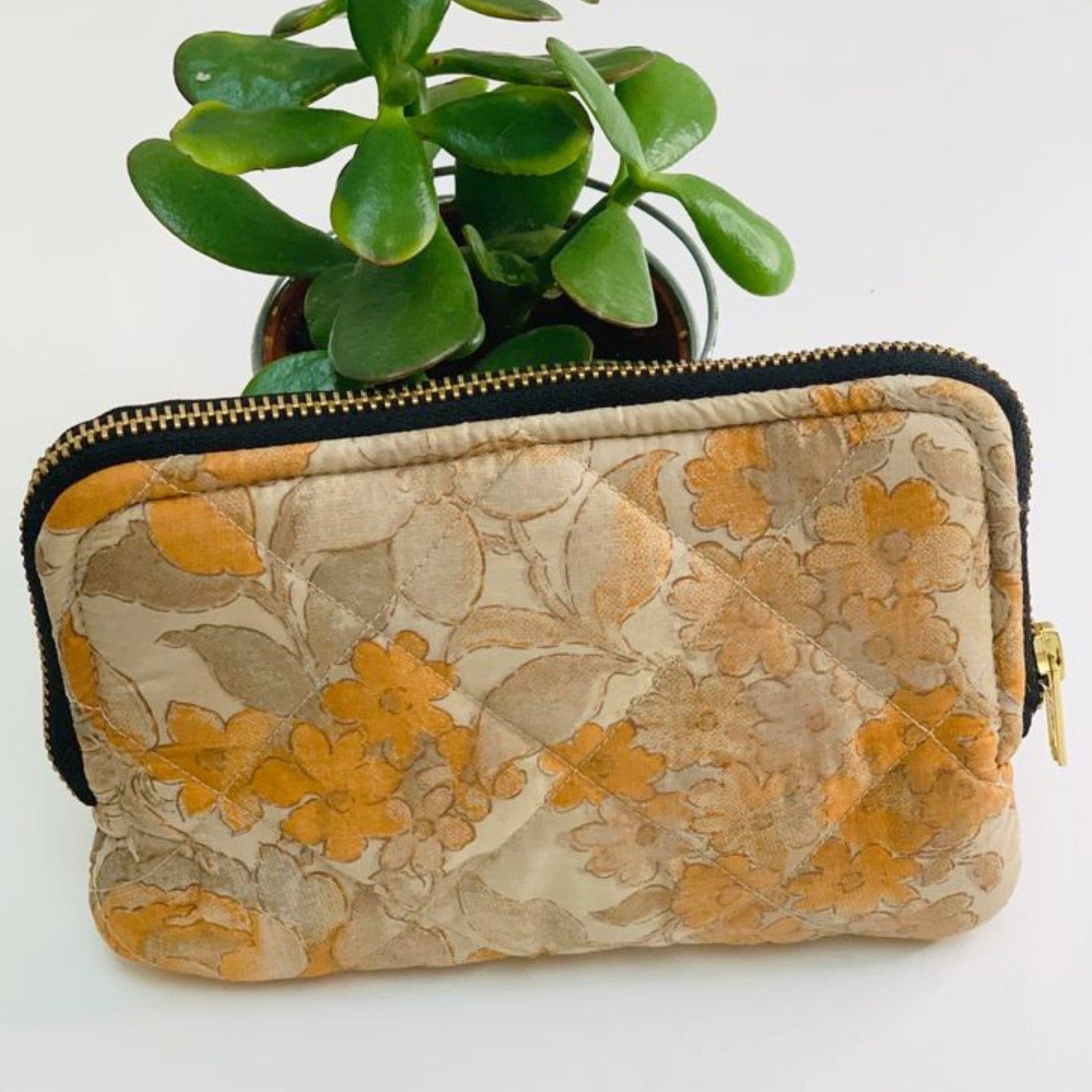Eco friendly travel cosmetic or makeup bag (One - Off Print) - Ammpoure Wellbeing
