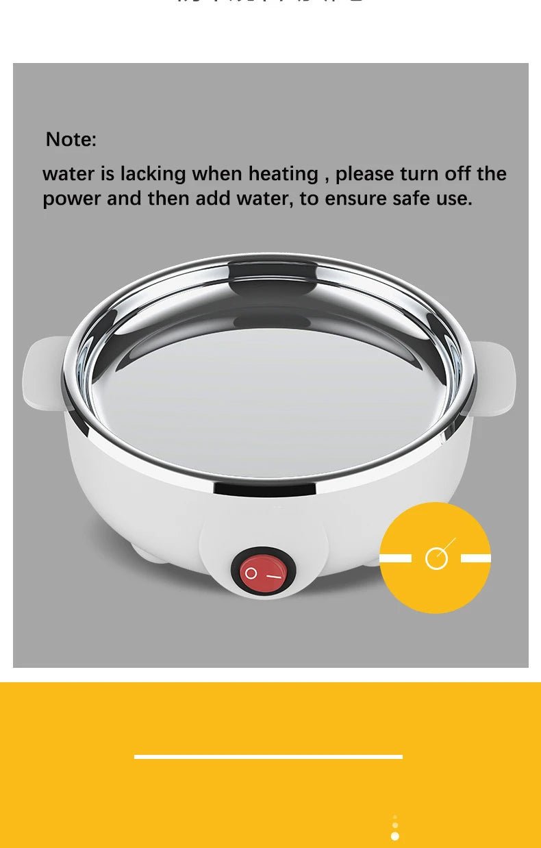 Egg Cooker Multifunctional Electric Egg Boiler Double Layers Egg Cooker Mini Steamer Poacher Kitchen Cooking Breakfast Machine - Ammpoure