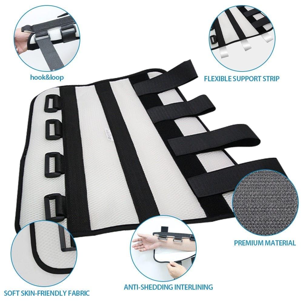 Elbow Fixed Arm Splint Support Brace for Sleeping Elbow Immobilizer Upper Stroke Hemiplegic Rehabilitation Training Tool - Ammpoure Wellbeing