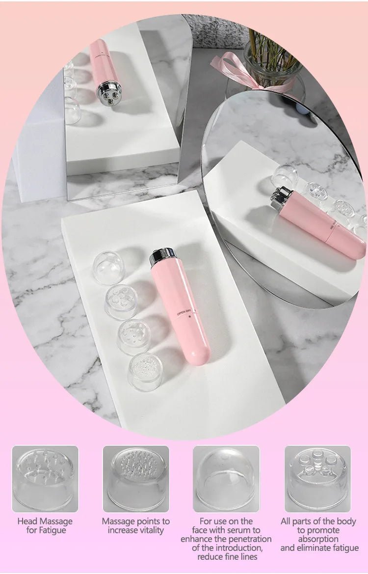 Electric Eye Massager with Micro - Vibration Tech Eye Face Beauty Relieving Eye Dark Circles Eyebags Eye Lifting Massage Device - Ammpoure