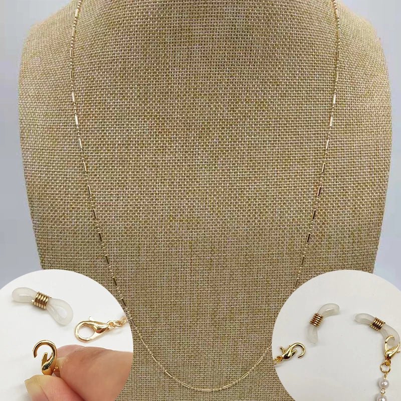 Fashion Women’s Sunglasses Chain Canada Cylinder Bead Anti-Falling Eyeglasses Cord Necklace Mask Chain for Women Gifts - Ammpoure