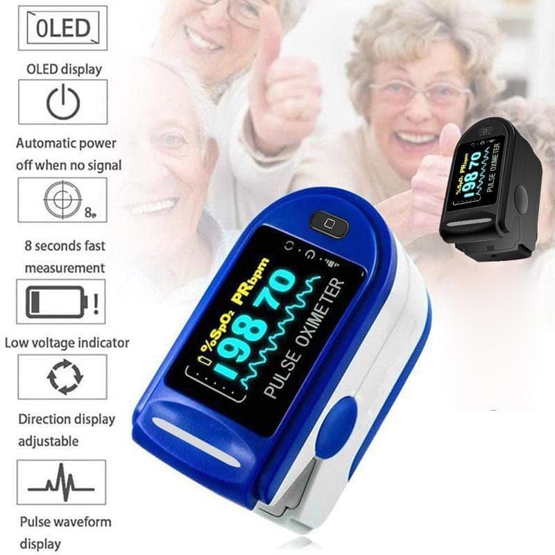 Fingertip Pulse Oximeter with OLED Display UK - Ammpoure Wellbeing