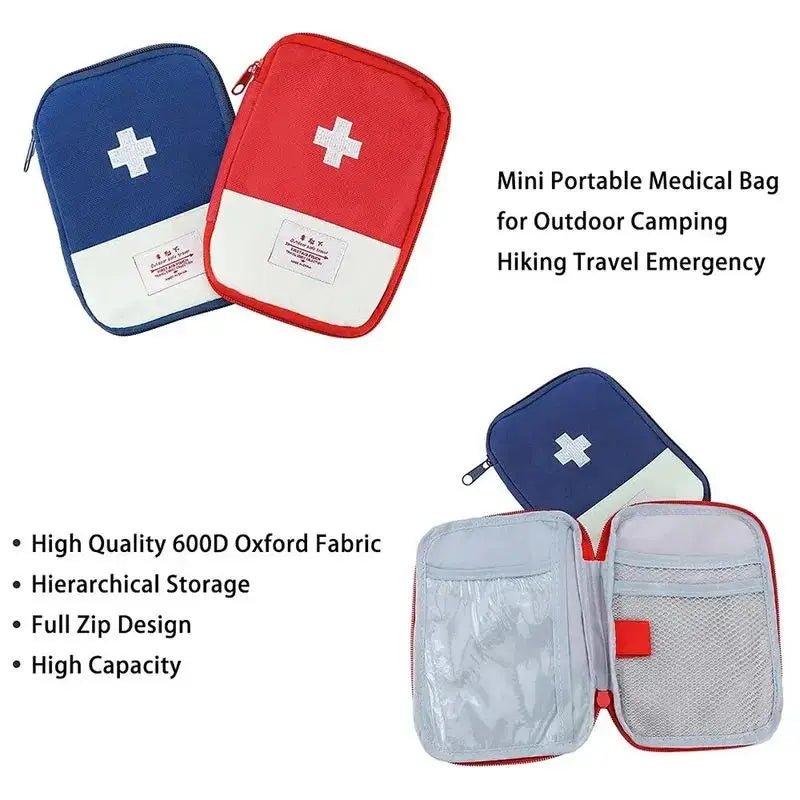 First Aid Kit Pouch Home Medicine Storage Bag Suitable For Outdoor Travel Medical Bag Home Rescue Emergency Survival Kit - Ammpoure