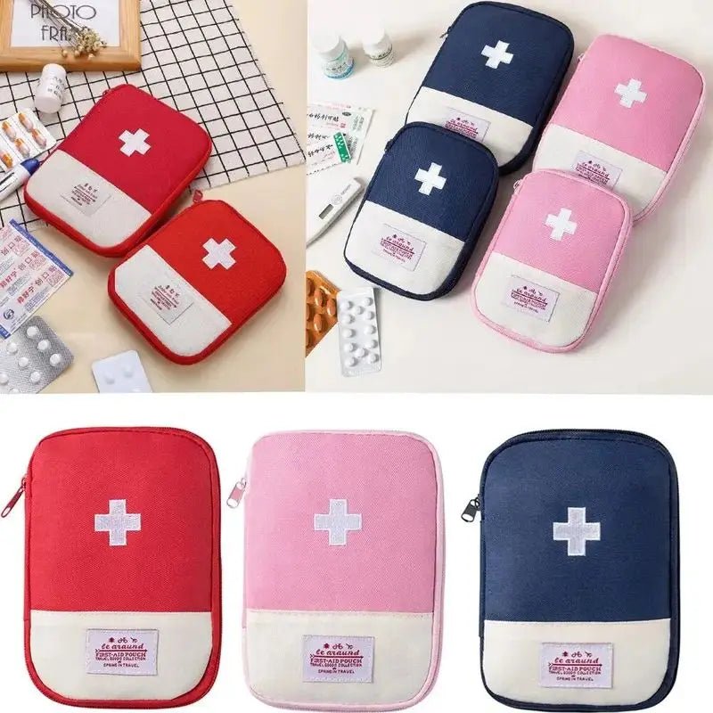 First Aid Kit Pouch Home Medicine Storage Bag Suitable For Outdoor Travel Medical Bag Home Rescue Emergency Survival Kit - Ammpoure