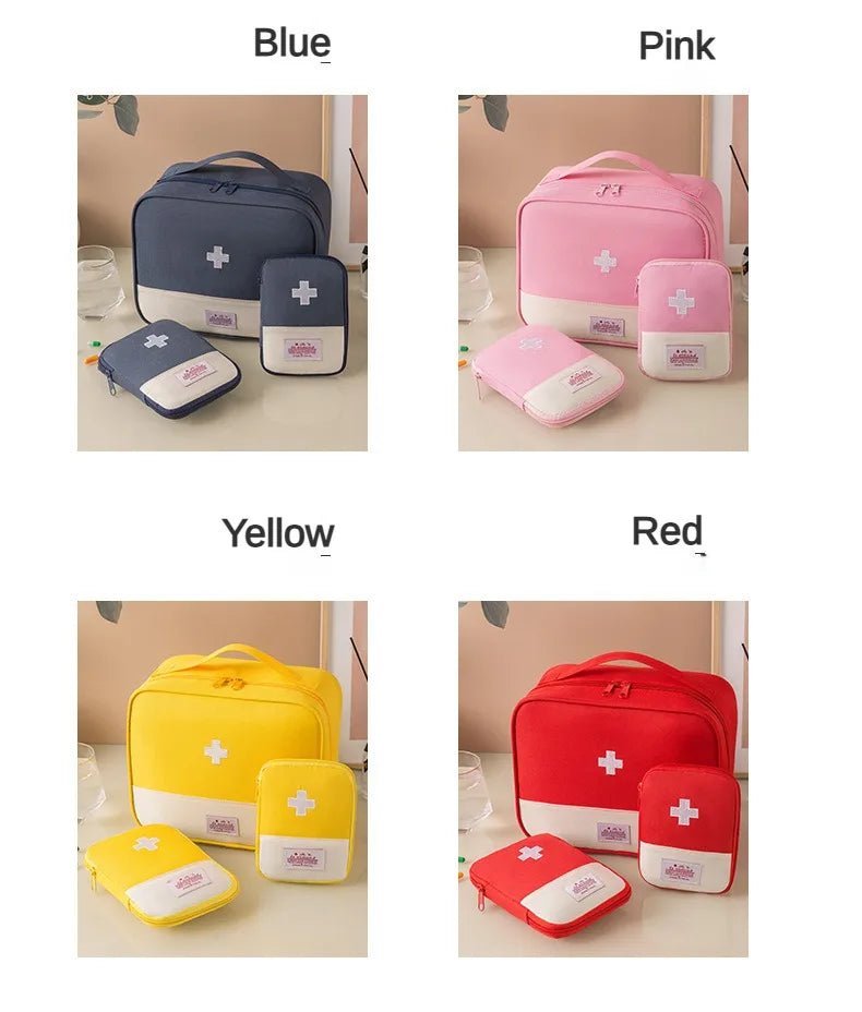 First Aid Kit Pouch Home Medicine Storage Bag Suitable For Outdoor Travel Medical Bag Home Rescue Emergency Survival Kit - Ammpoure