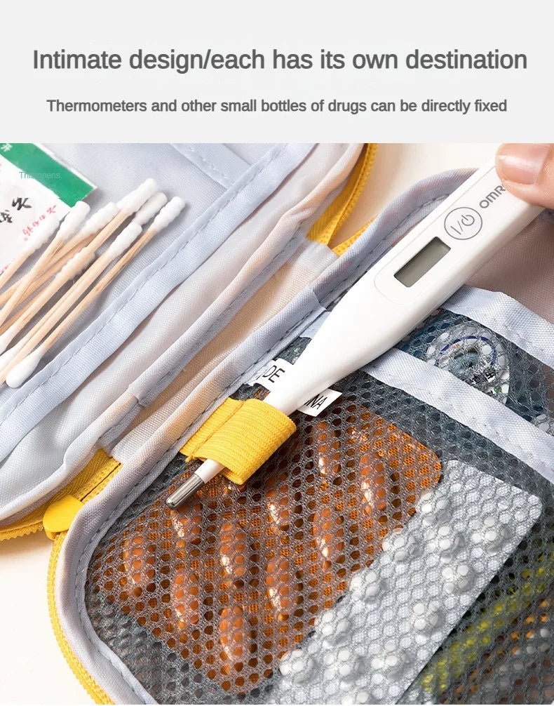 First Aid Kit Pouch Home Medicine Storage Bag Suitable For Outdoor Travel Medical Bag Home Rescue Emergency Survival Kit - Ammpoure