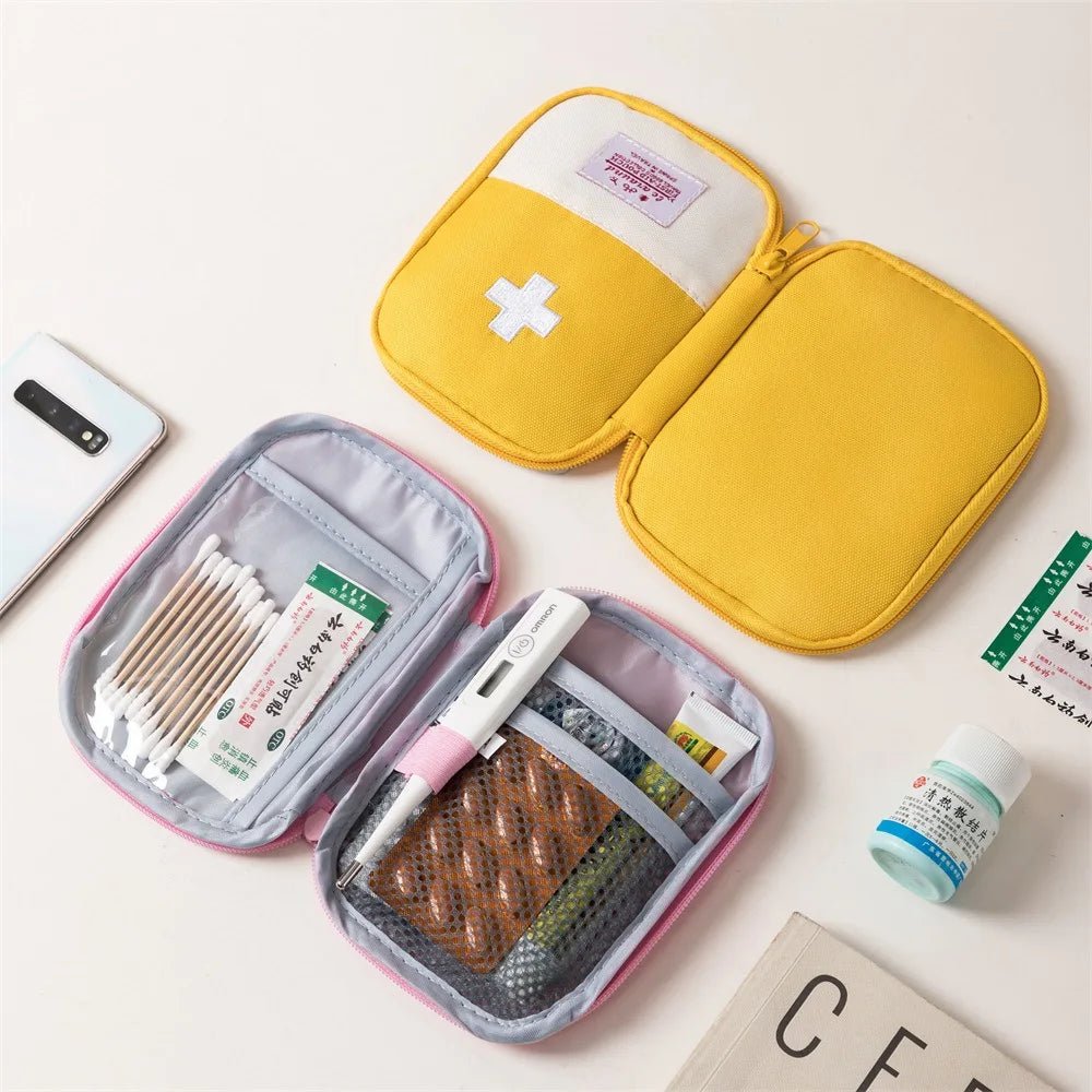 First Aid Kit Pouch Home Medicine Storage Bag Suitable For Outdoor Travel Medical Bag Home Rescue Emergency Survival Kit - Ammpoure