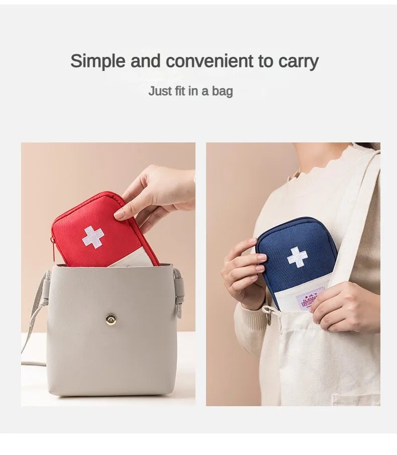 First Aid Kit Pouch Home Medicine Storage Bag Suitable For Outdoor Travel Medical Bag Home Rescue Emergency Survival Kit - Ammpoure