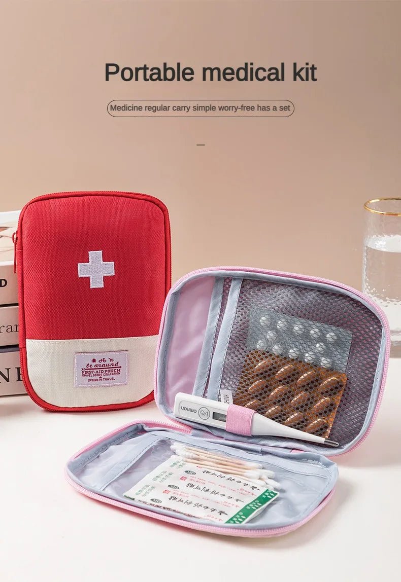 First Aid Kit Pouch Home Medicine Storage Bag Suitable For Outdoor Travel Medical Bag Home Rescue Emergency Survival Kit - Ammpoure