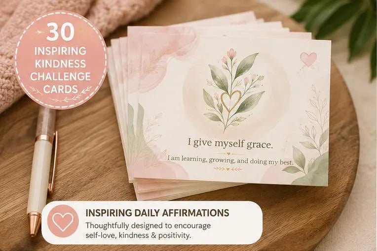 Gentle Motherhood Positive Affirmation Cards, Mindful Parenting Deck, Encouraging New Mom Gift, Self Care Routine Template, PDF - Ammpoure