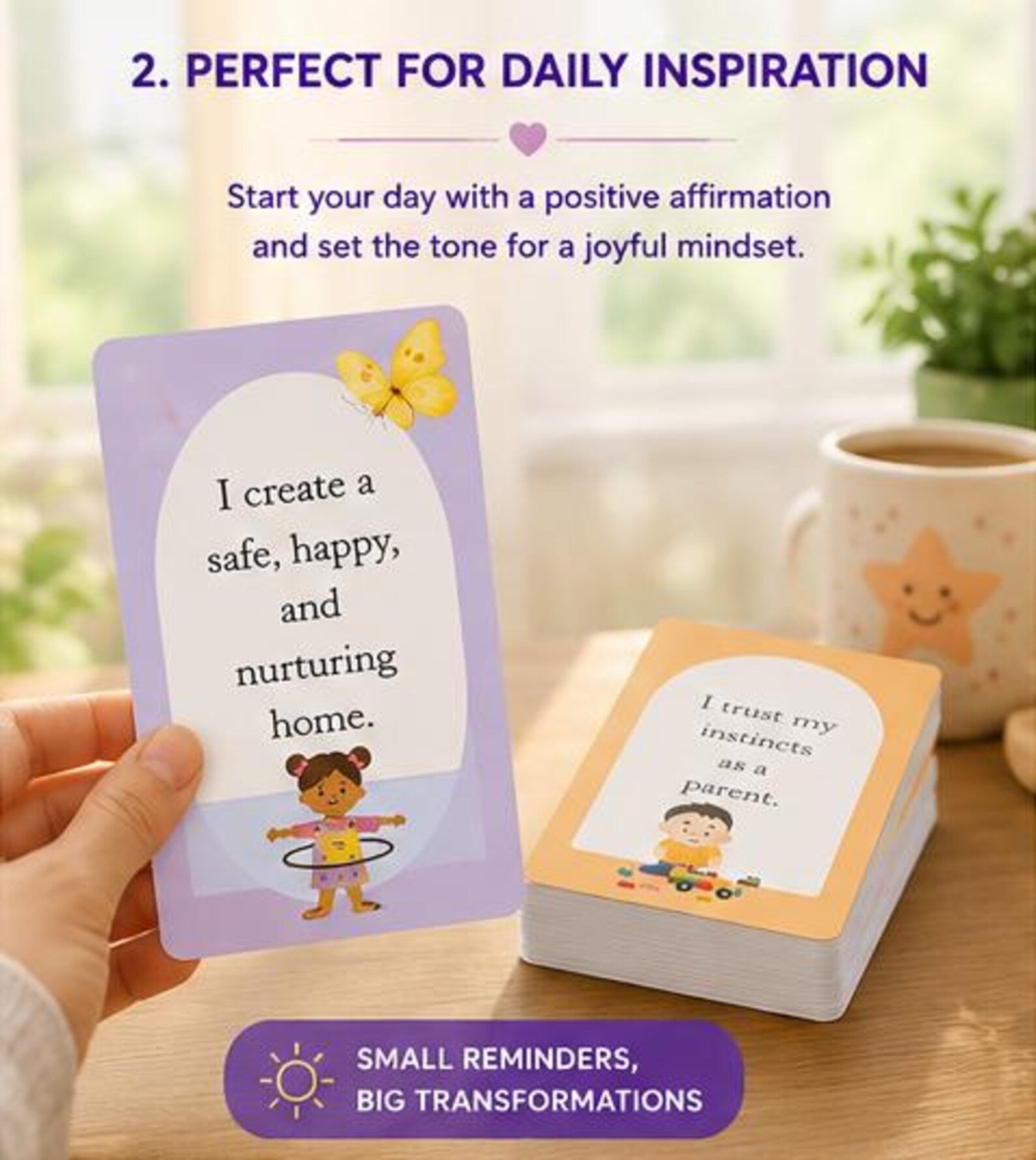 Gentle Parenting Affirmation Cards, Mindful Motherhood Quotes Template, Calming Gift for New Moms, Daily Family Flashcards, Digital PDF - Ammpoure