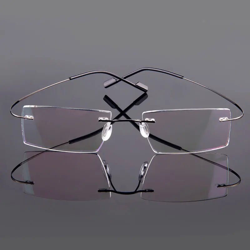Gmei Optical Fashion Rimless Glasses Frame Canada Memory Alloy Prescription Eyeglasses Ultralight Flexible Frames 9 Colors T8089 - Ammpoure