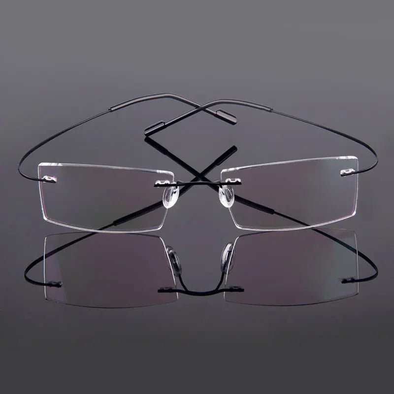 Gmei Optical Fashion Rimless Glasses Frame Canada Memory Alloy Prescription Eyeglasses Ultralight Flexible Frames 9 Colors T8089 - Ammpoure