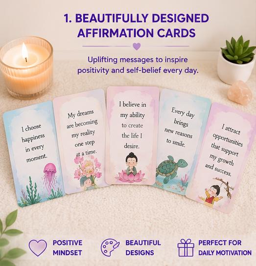 Goal Alignment Cards, Printable Vision Deck, Daily Affirmation Quotes (Digital PDF) - Ammpoure