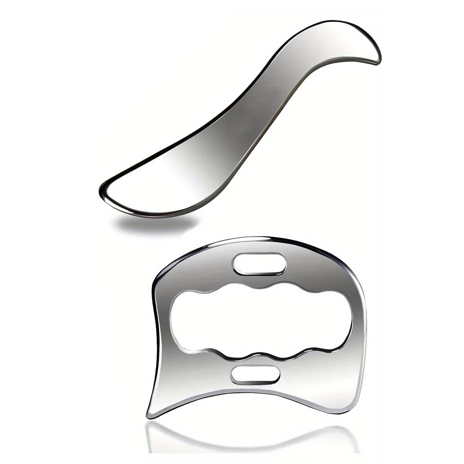 Gua Sha Tool Stainless Steel Muscle Full Body Skin Massage Tool Soft Tissue Myofascial Scraper Stuff Lymphatic Drainage Massager - Ammpoure