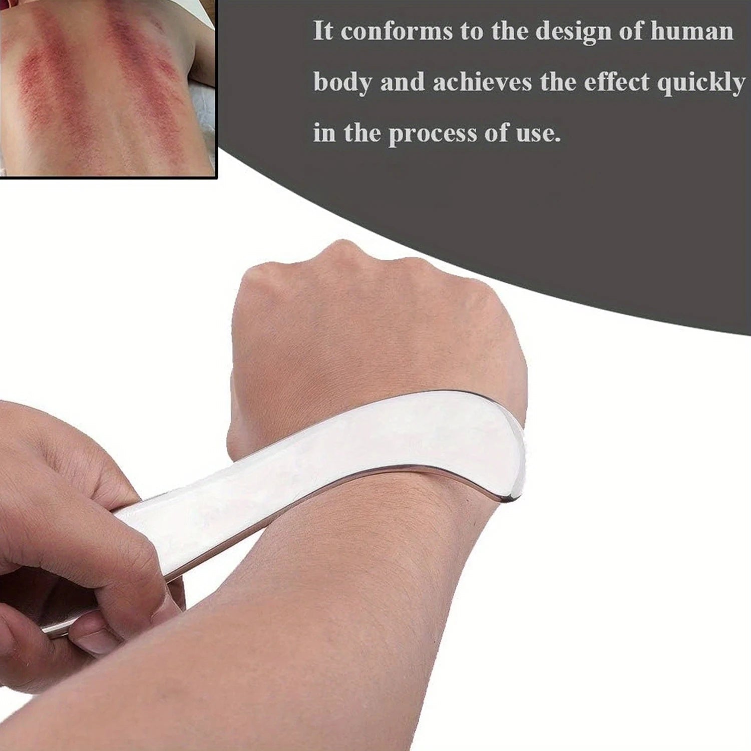 Gua Sha Tool Stainless Steel Muscle Full Body Skin Massage Tool Soft Tissue Myofascial Scraper Stuff Lymphatic Drainage Massager - Ammpoure