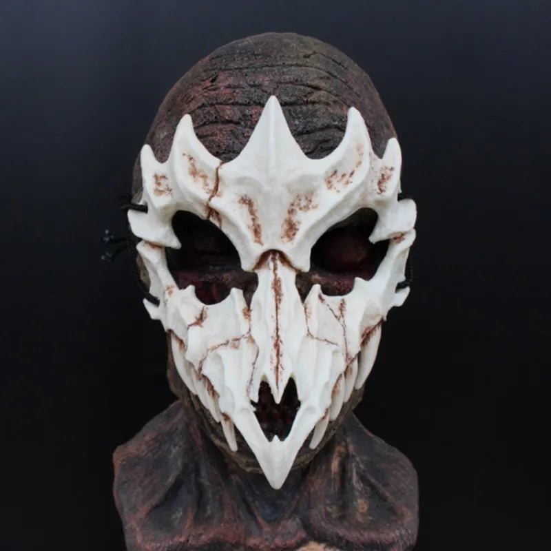 Halloween Skull Party Mask Anime Dragon God Skeleton Half Face Masks Bone Skull Animals Mask Cosplay Dance Prom Costume Props - Ammpoure Wellbeing
