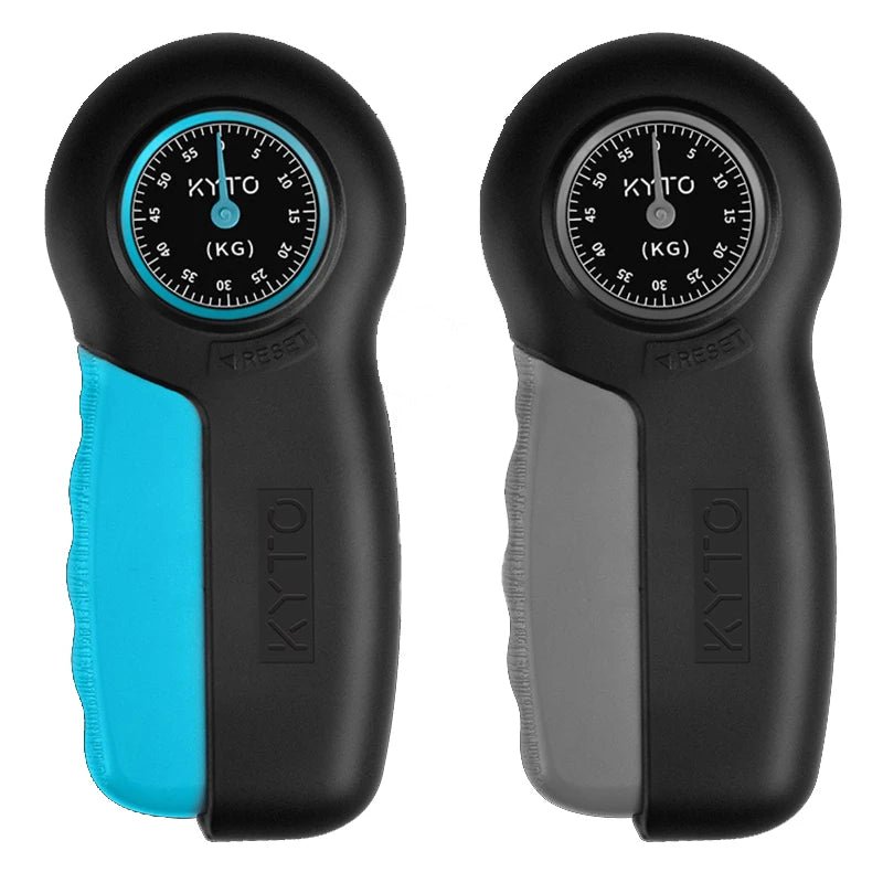 Hand Dynamometer Grip Finger Strengthener Grip Strength Trainer Power Measurement Meter Force Gauge for Gym Home Fitness 0 - 55KG - Ammpoure