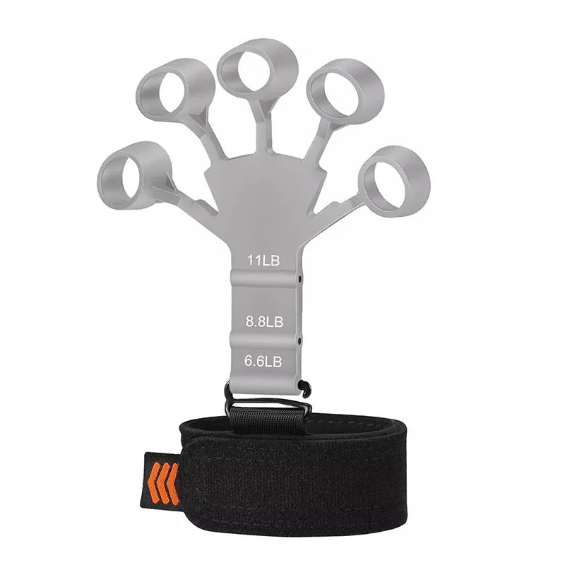 Hand Grip Strengthener Physical Tools Guitar Finger Trainer Training and Exercise Gym 6th Level Resistance Gripster Expander - Ammpoure