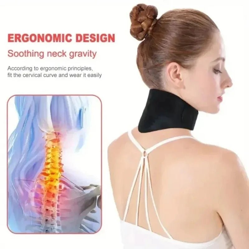 Heating Neck Medium Soft Portable Cervical Pillow Heat Therapy for Tingling, Pain ,Protecting Cervical Spine/// - Ammpoure