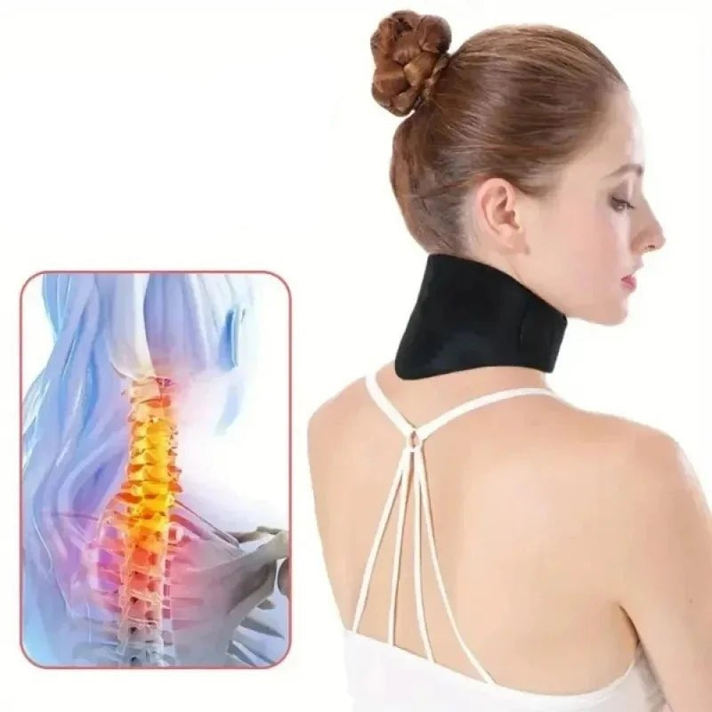 Heating Neck Medium Soft Portable Cervical Pillow Heat Therapy for Tingling, Pain ,Protecting Cervical Spine/// - Ammpoure