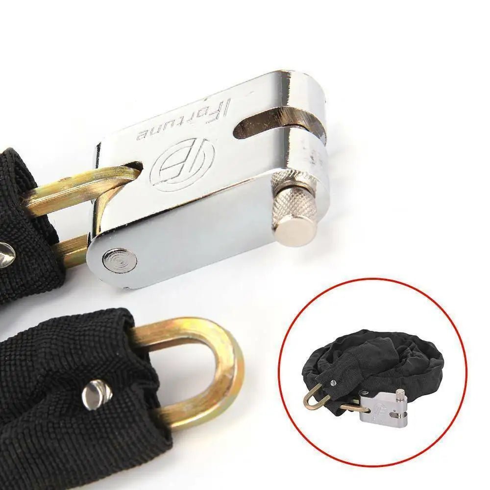 Heavy Duty Motorcycle Lock Anti - theft Bike Lock Strength Security Lock Road Accessories Motorbike Steel Chain Lock Padlock - Ammpoure