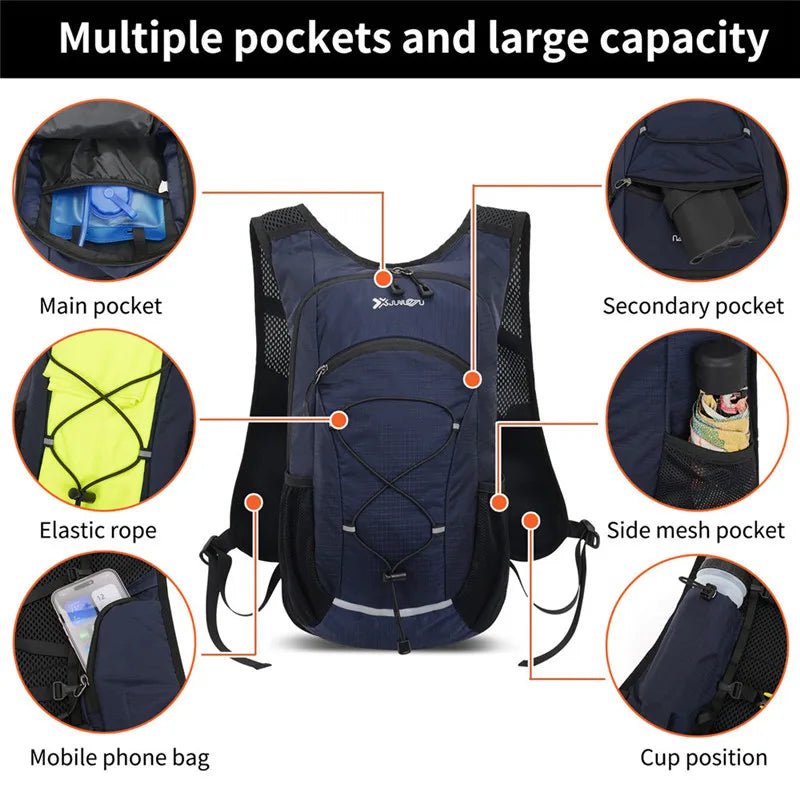 Hiking Backpack 18L Ultralight Travel Bag for Men Women Large Capacity Outdoor Sports Camping Climbing Hiking Cycling Backpack - Ammpoure