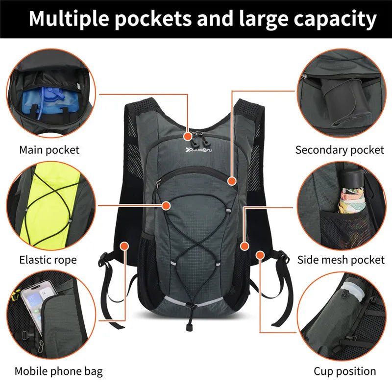 Hiking Backpack 18L Ultralight Travel Bag for Men Women Large Capacity Outdoor Sports Camping Climbing Hiking Cycling Backpack - Ammpoure