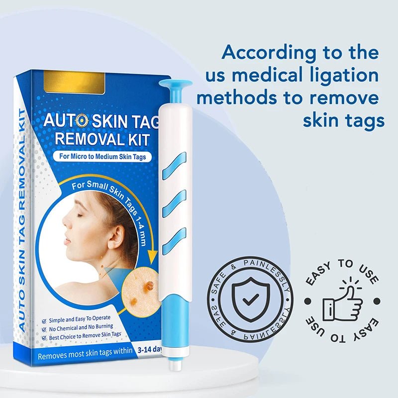 Home Use Painless Safe Skin Tag Mole Wart Spot Removal Equipment for Smooth Skin Wart Remover Eyelid Lifting Acne Treatment Pen - Ammpoure