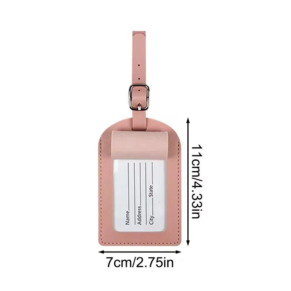 Hot Stamping Airplane Travel Luggage Tag Pu Leather Thickened Handbag Tag Passport Cover - Ammpoure