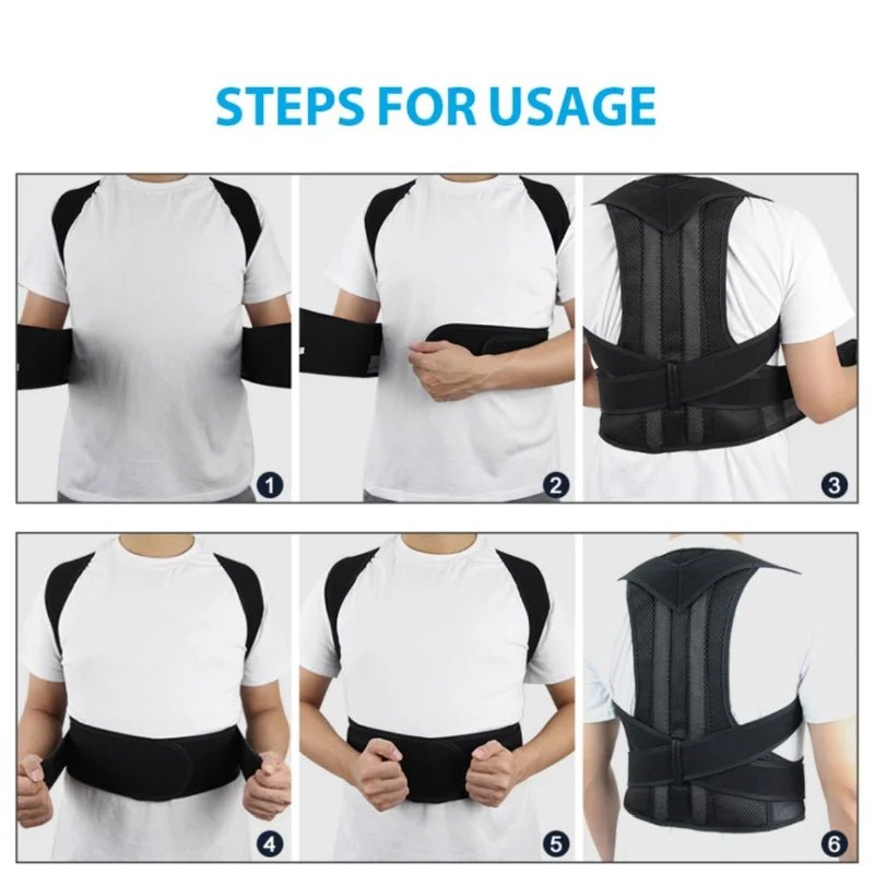 Humpback Posture Corrector, Scoliosis Corrector, Student Posture Trainer for Humpback Prevention, Unisex Sitting Posture Correct - Ammpoure