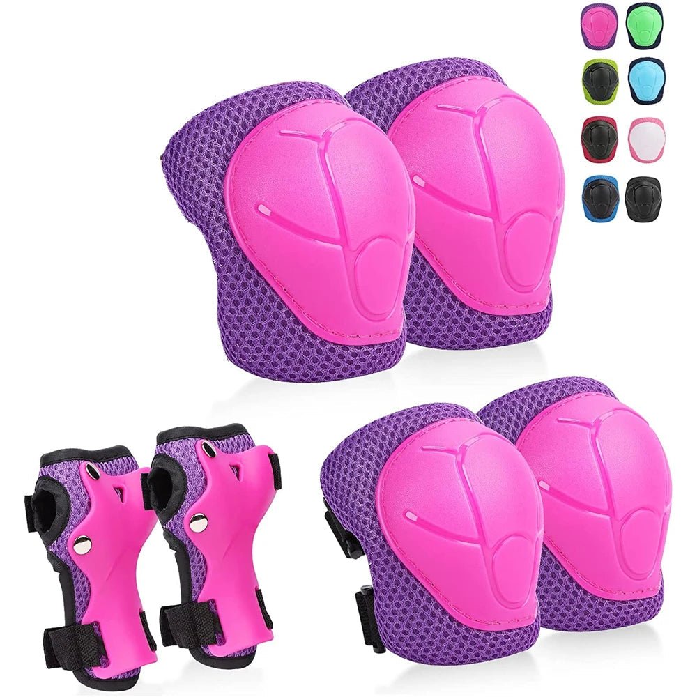 Kids Knee Pads Elbow Pads Guards Protective Gear Set Safety Gear for Roller Skates Cycling Bike Skateboard Inline Riding Sports - Ammpoure