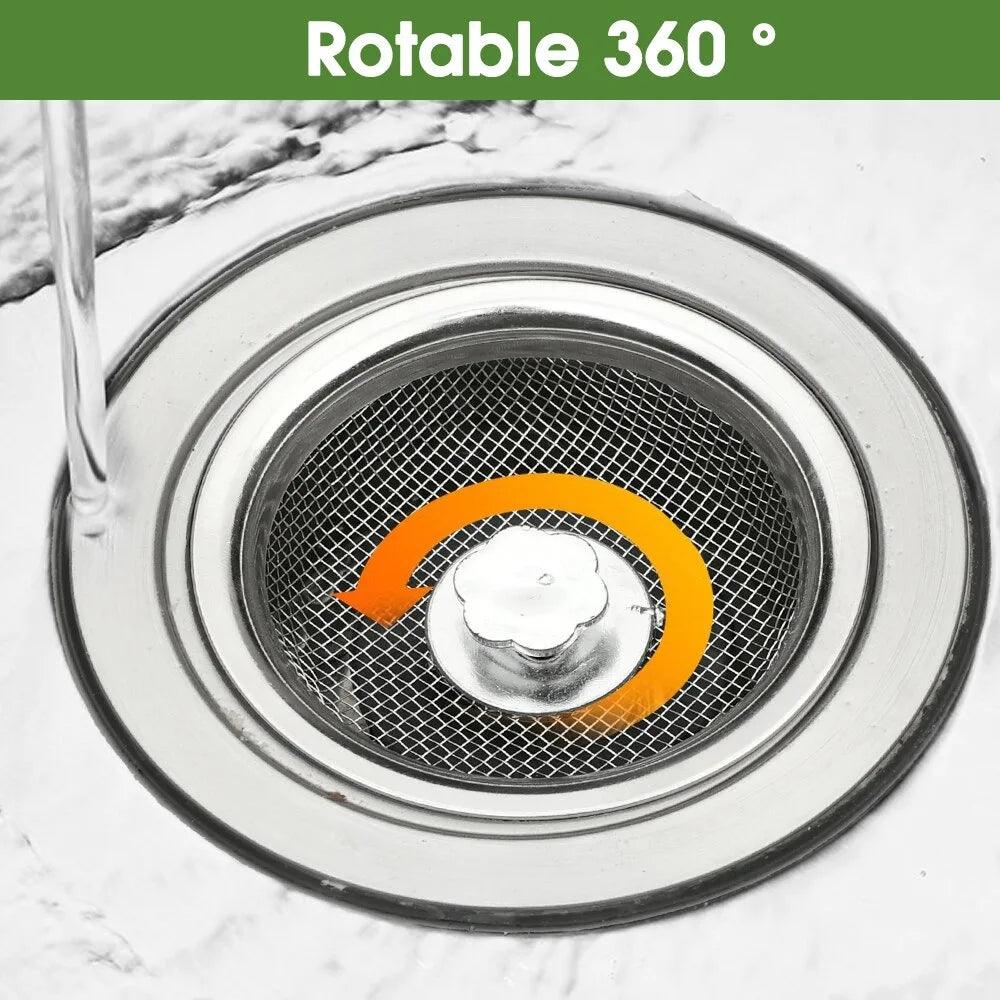 Kitchen Water Sink Filter Sink Mesh Strainer Kitchen Stainless Steel Sink Strainer Bathroom Floor Drain Cover Cleaning Tools - Ammpoure Wellbeing