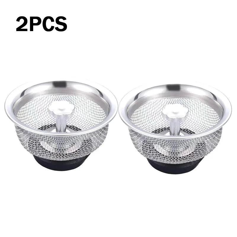 Kitchen Water Sink Filter Sink Mesh Strainer Kitchen Stainless Steel Sink Strainer Bathroom Floor Drain Cover Cleaning Tools - Ammpoure Wellbeing